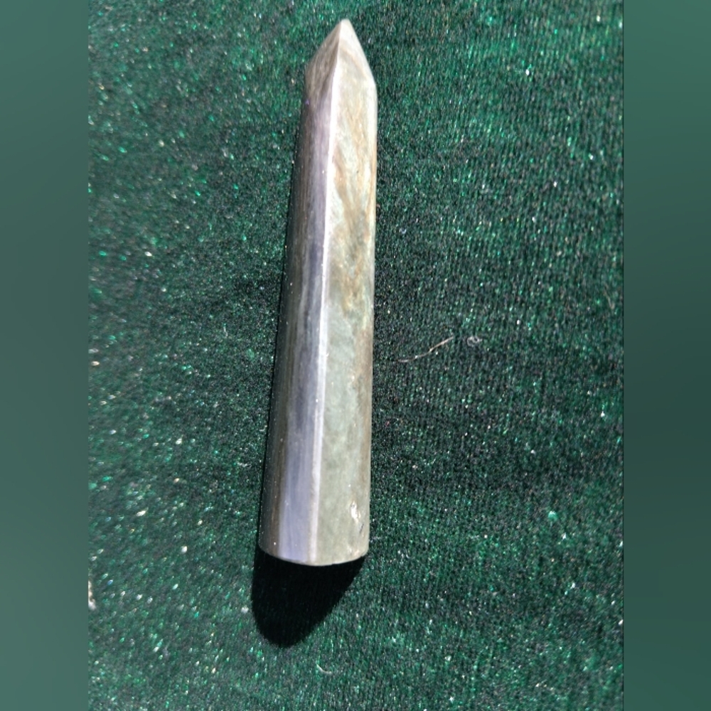 Velvet obsidian freeform point crystal